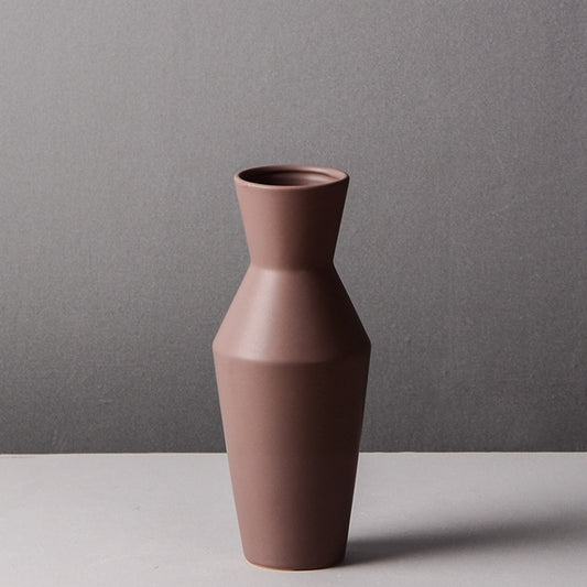 Light Beige | Modern Minimalist Ceramic Vase