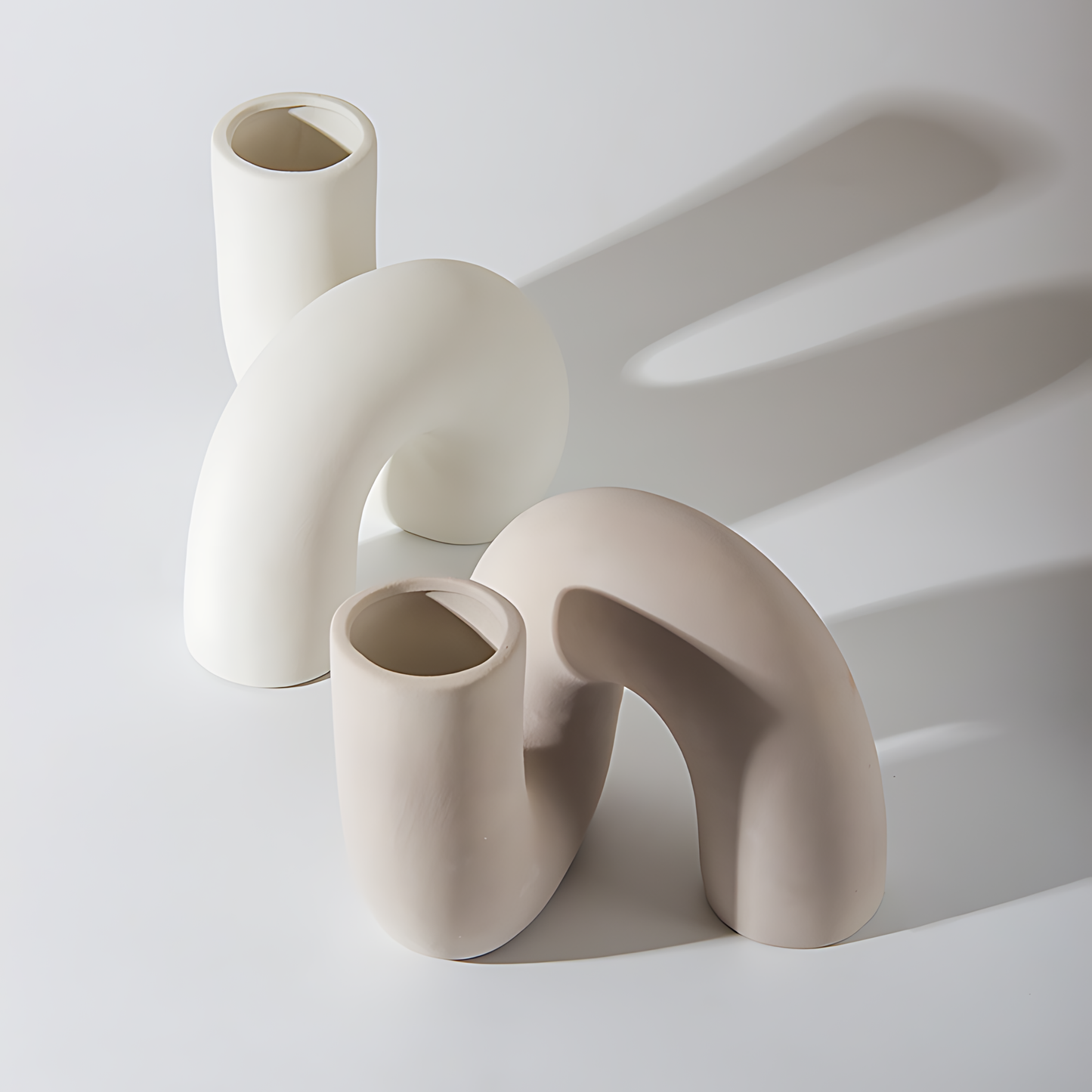 Minimalist Twist Ceramic Vase