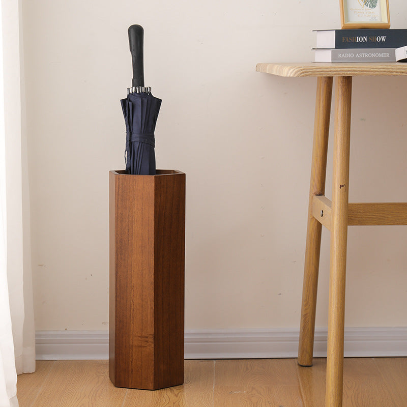 Hexagon Umbrella Stand | Solid Wood