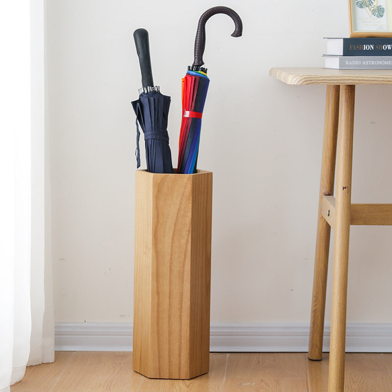 Hexagon Umbrella Stand | Solid Wood